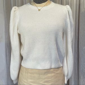 Puff Sleeve Knit Sweater